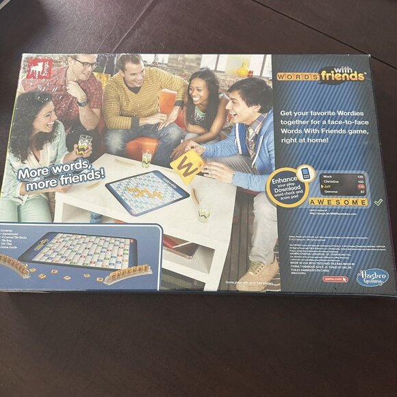 Words with Friends Board Game by Hasbro & Zynga NEW Sealed - Picture 2 of 6
